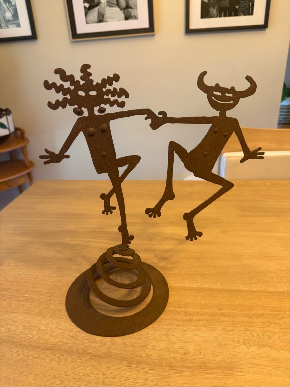 VTG Rosemary Pozzi Franzetti Metal Sculpture Earthquake Detector Signed 1991